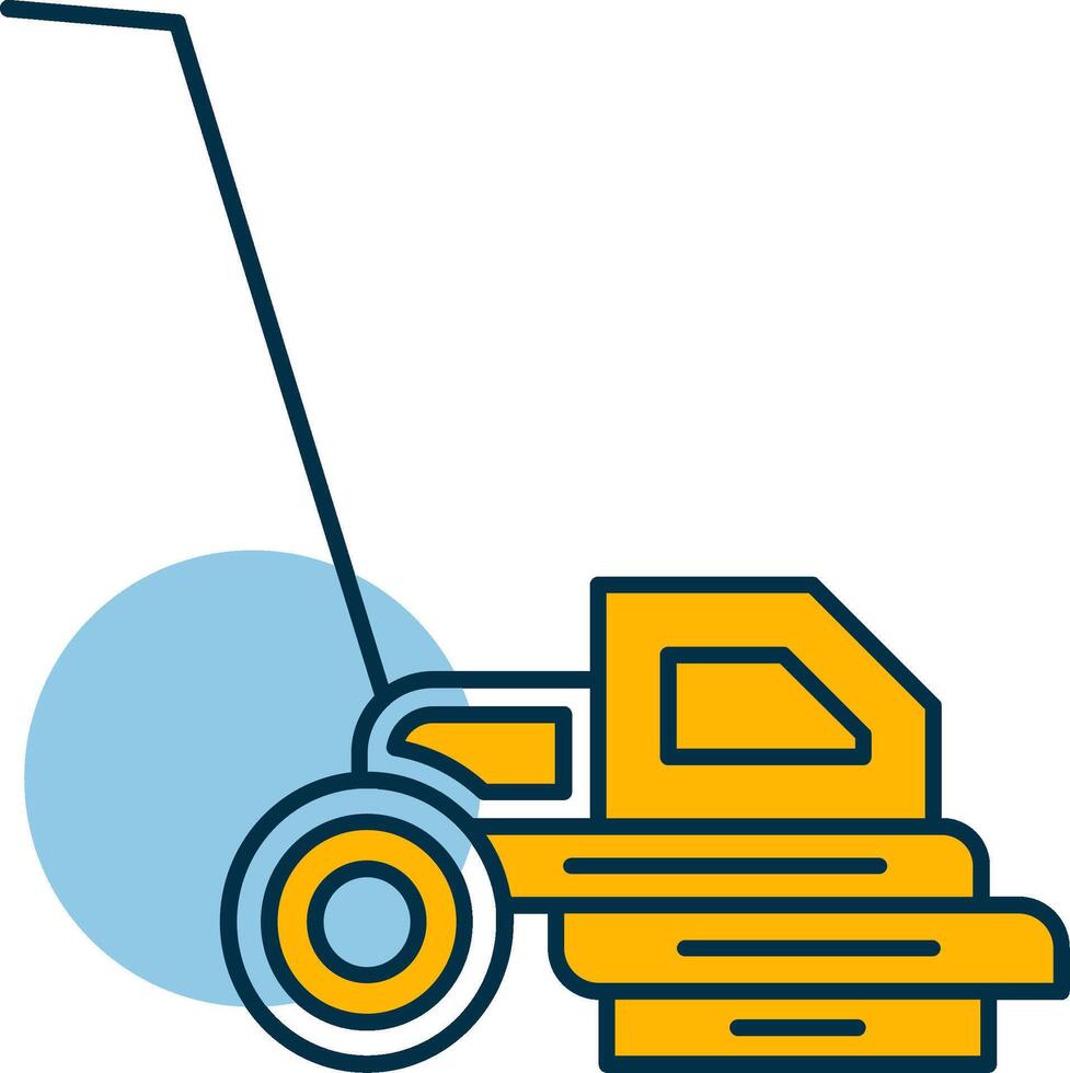Lawn Mover Shapes Icon vector