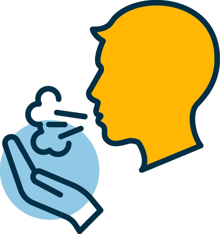 Blood Cough Shapes Icon vector
