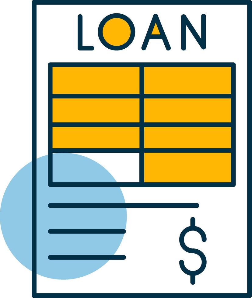 Loan Shapes Icon vector