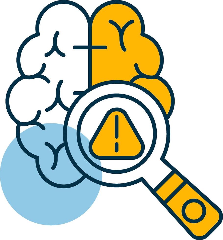 Mental Health Damage Shapes Icon vector