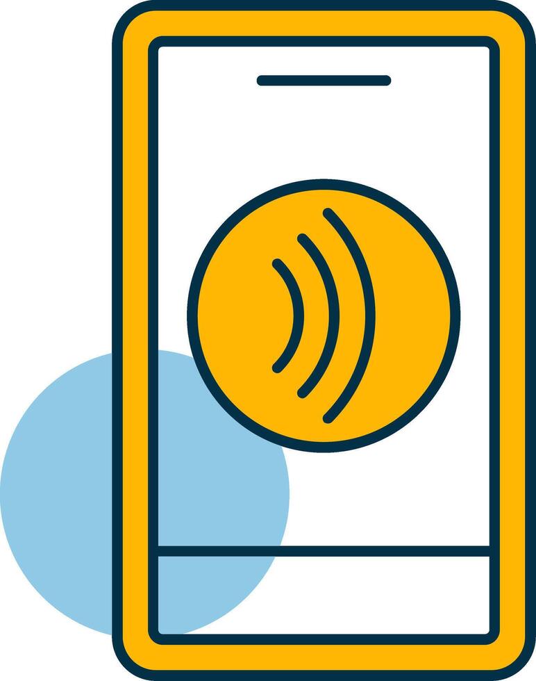 Tap To Pay Shapes Icon vector