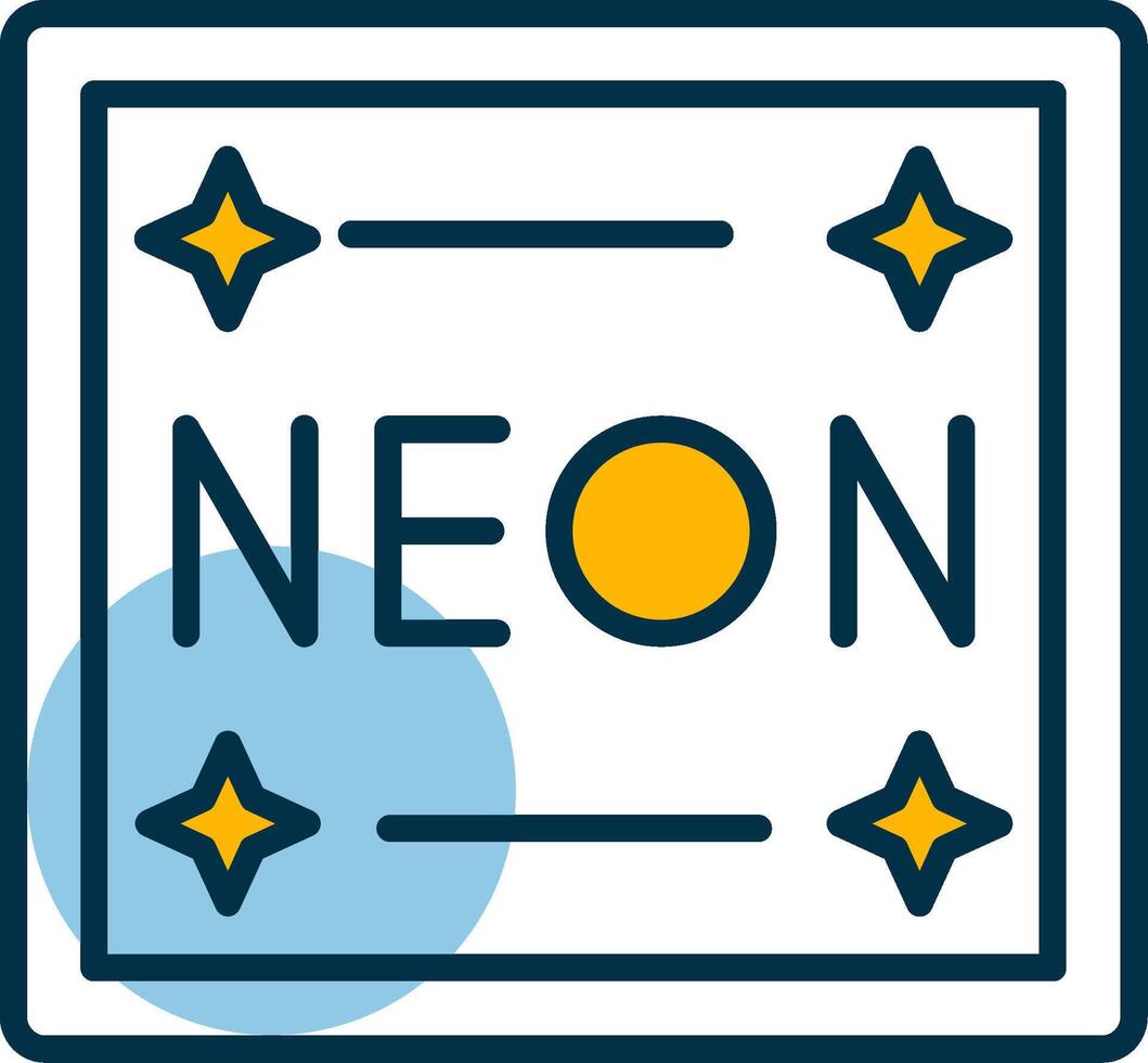 Neon Shapes Icon vector