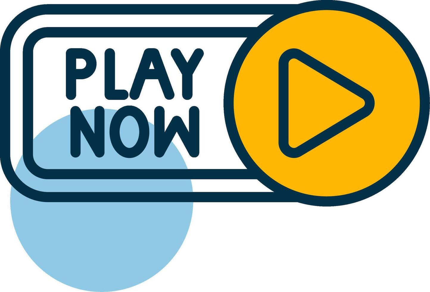 Play Now Shapes Icon vector