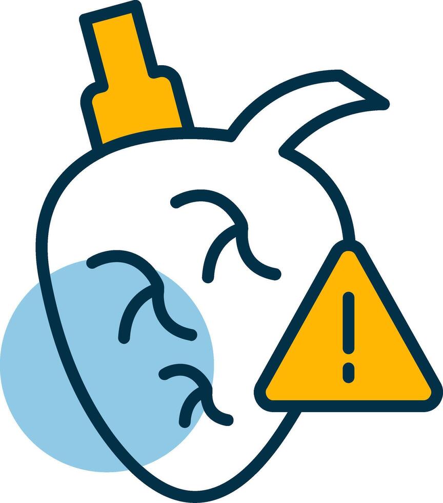 Heart Attack Shapes Icon vector