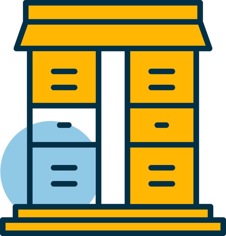 Lockers Shapes Icon vector