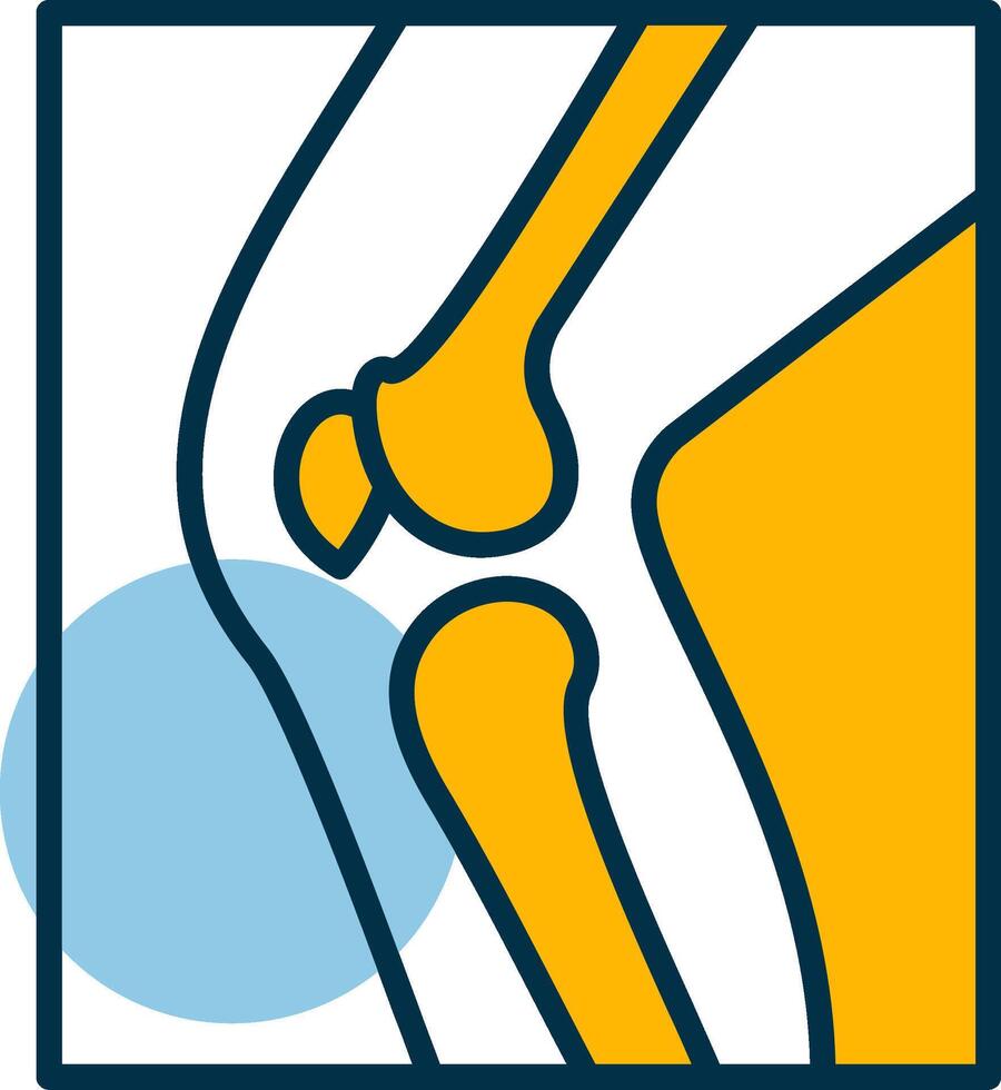 Leg X Ray Shapes Icon vector