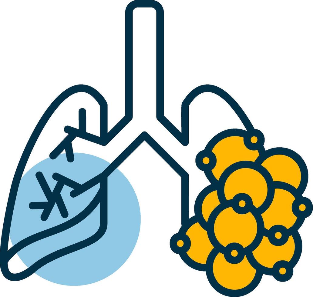 Bronchiectasis Shapes Icon vector