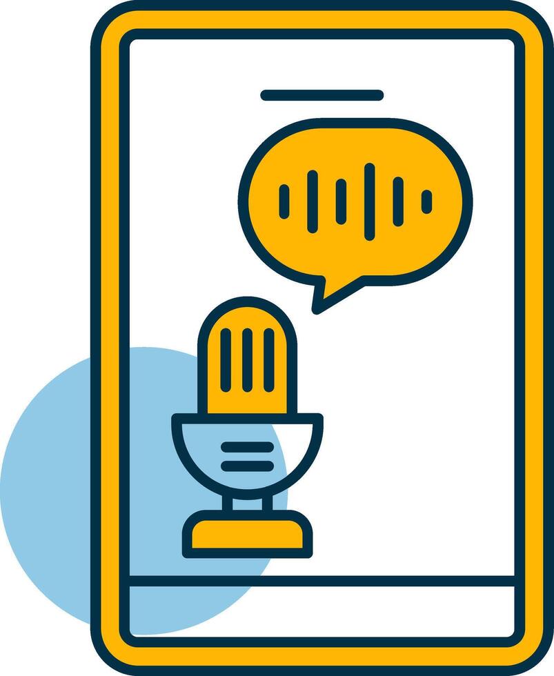 Voice Recognition Shapes Icon vector