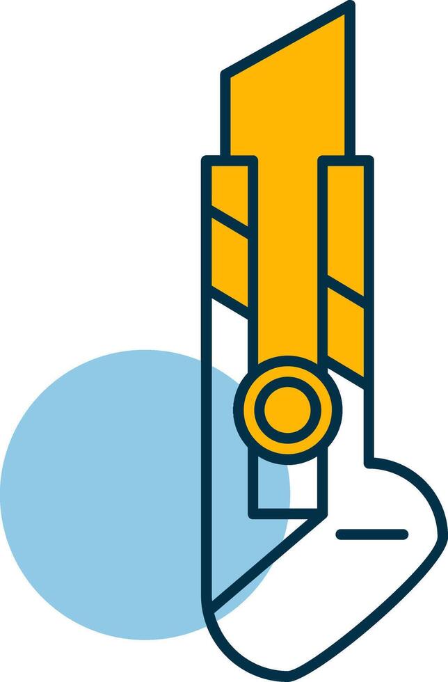 Utility Knife Shapes Icon vector
