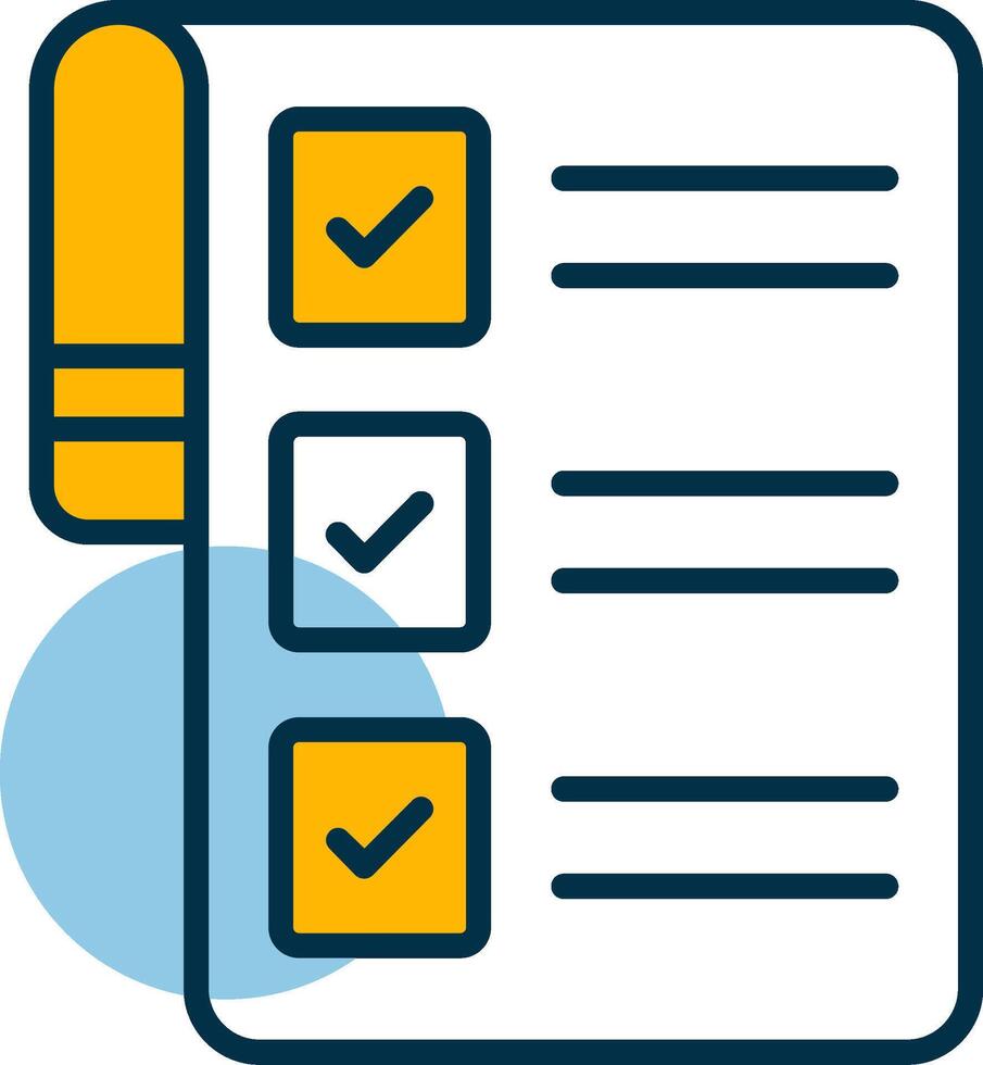 Checklist Shapes Icon vector