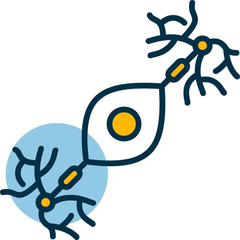 Bipolar Neuron Shapes Icon vector