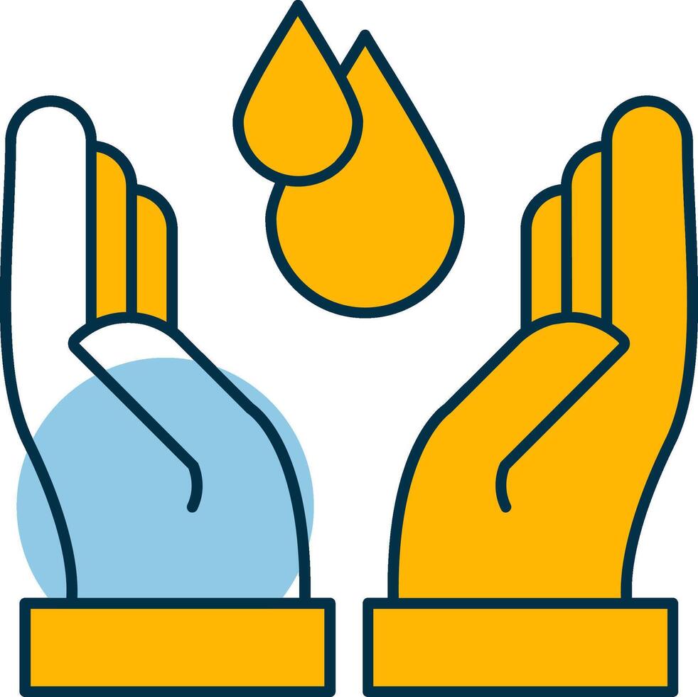 Save Water Shapes Icon vector