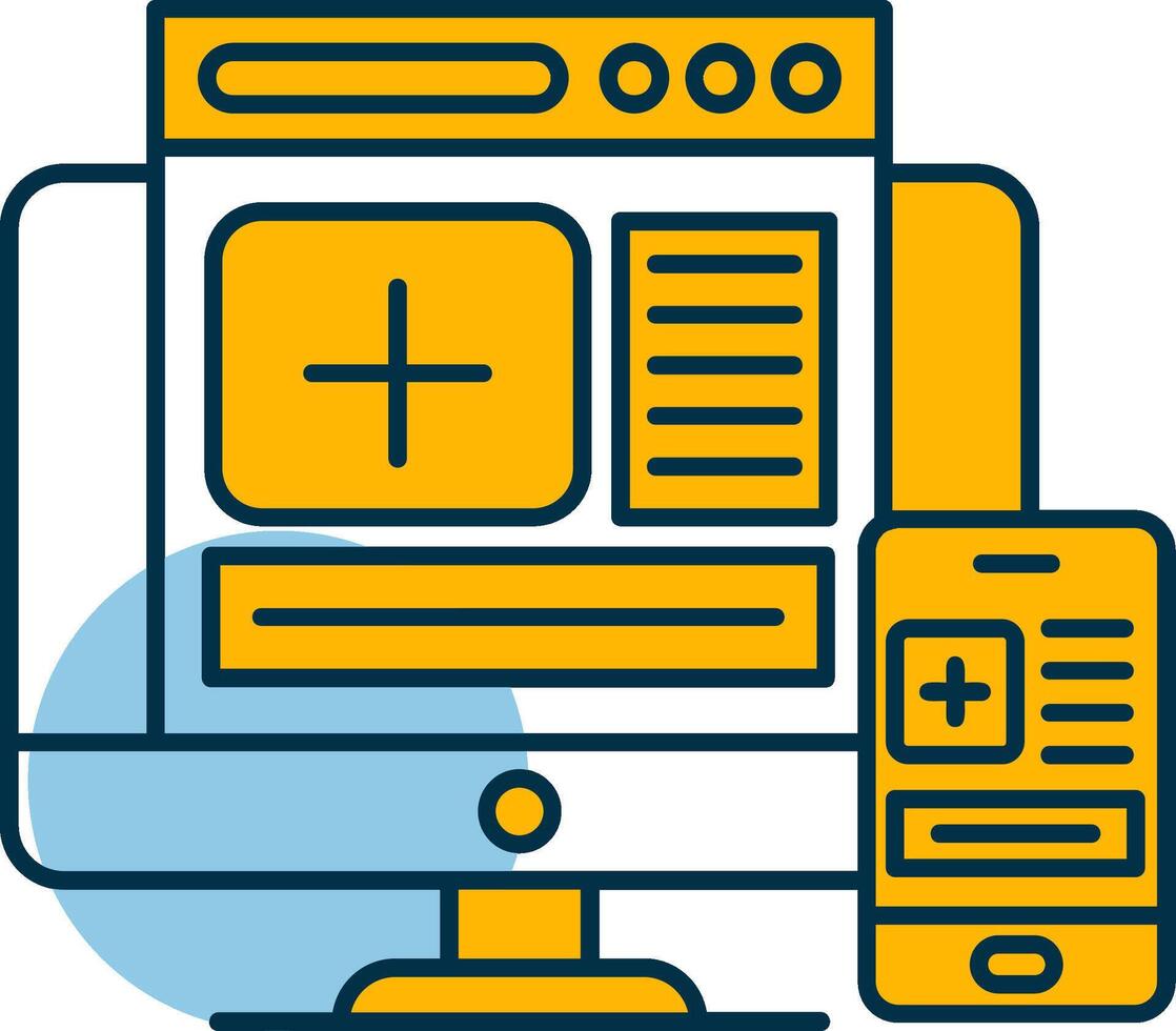 Responsive Shapes Icon vector