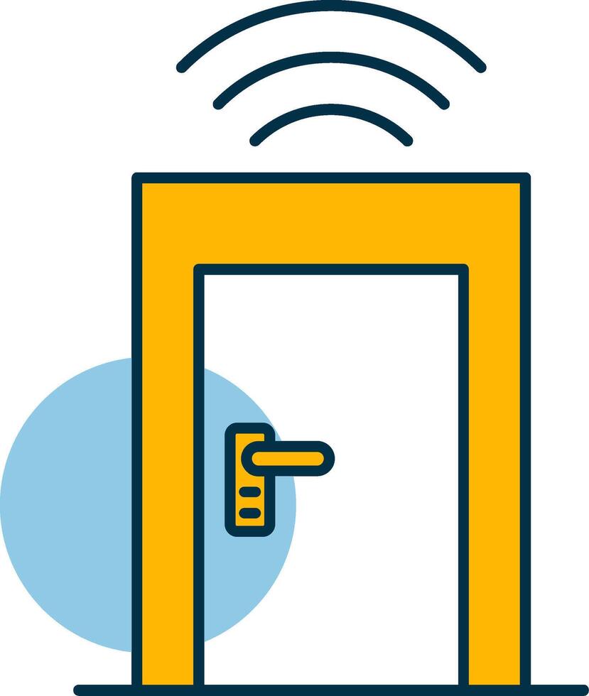 Smart Door Shapes Icon vector