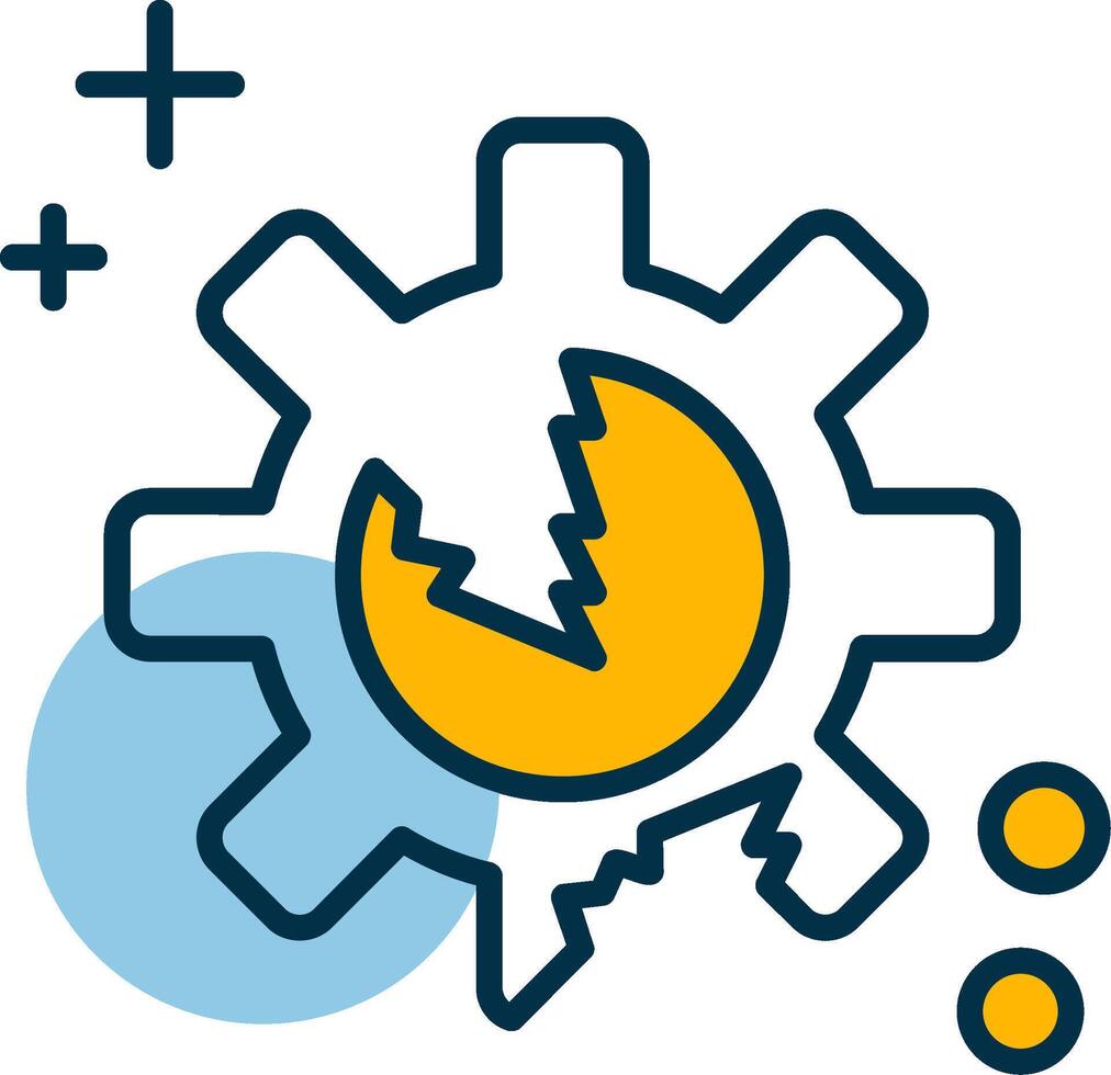 Disruption Shapes Icon vector