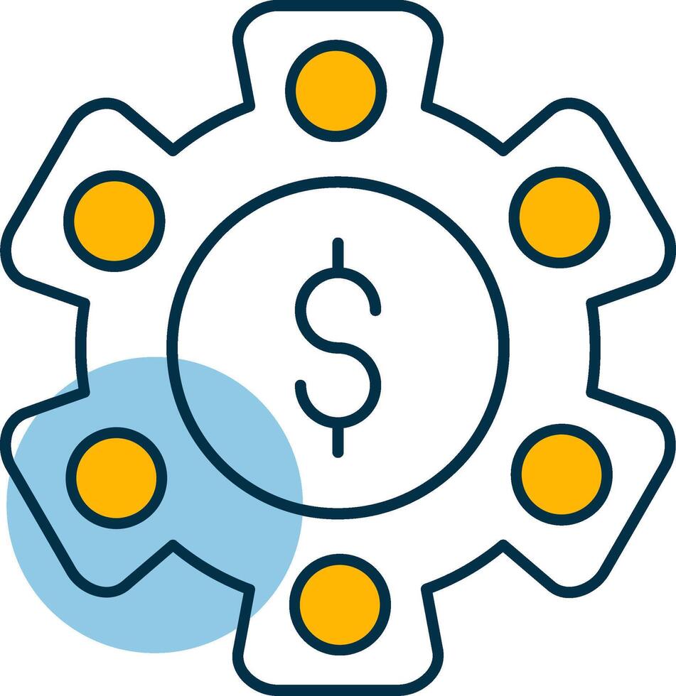 Asset Management Shapes Icon vector