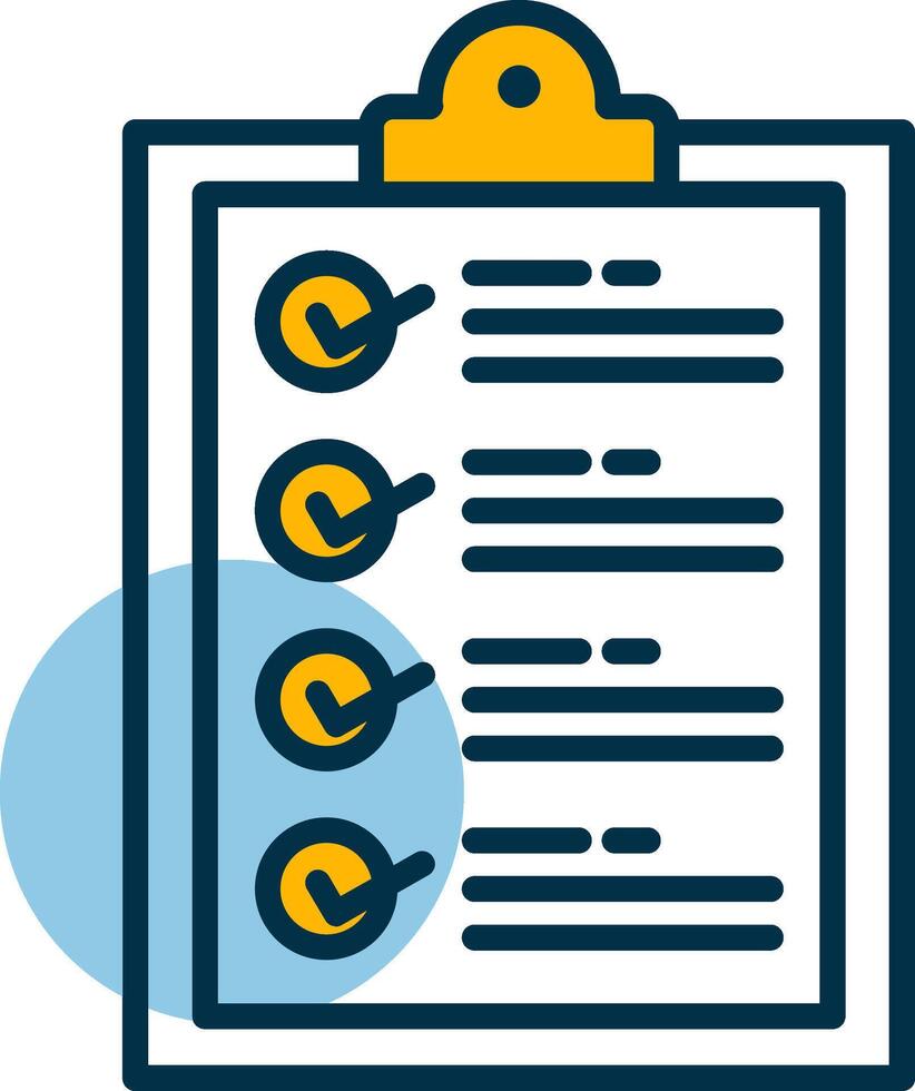 Checklist Shapes Icon vector