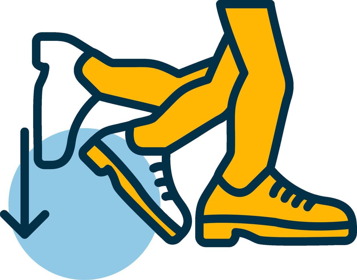 Toe Beat Shapes Icon vector