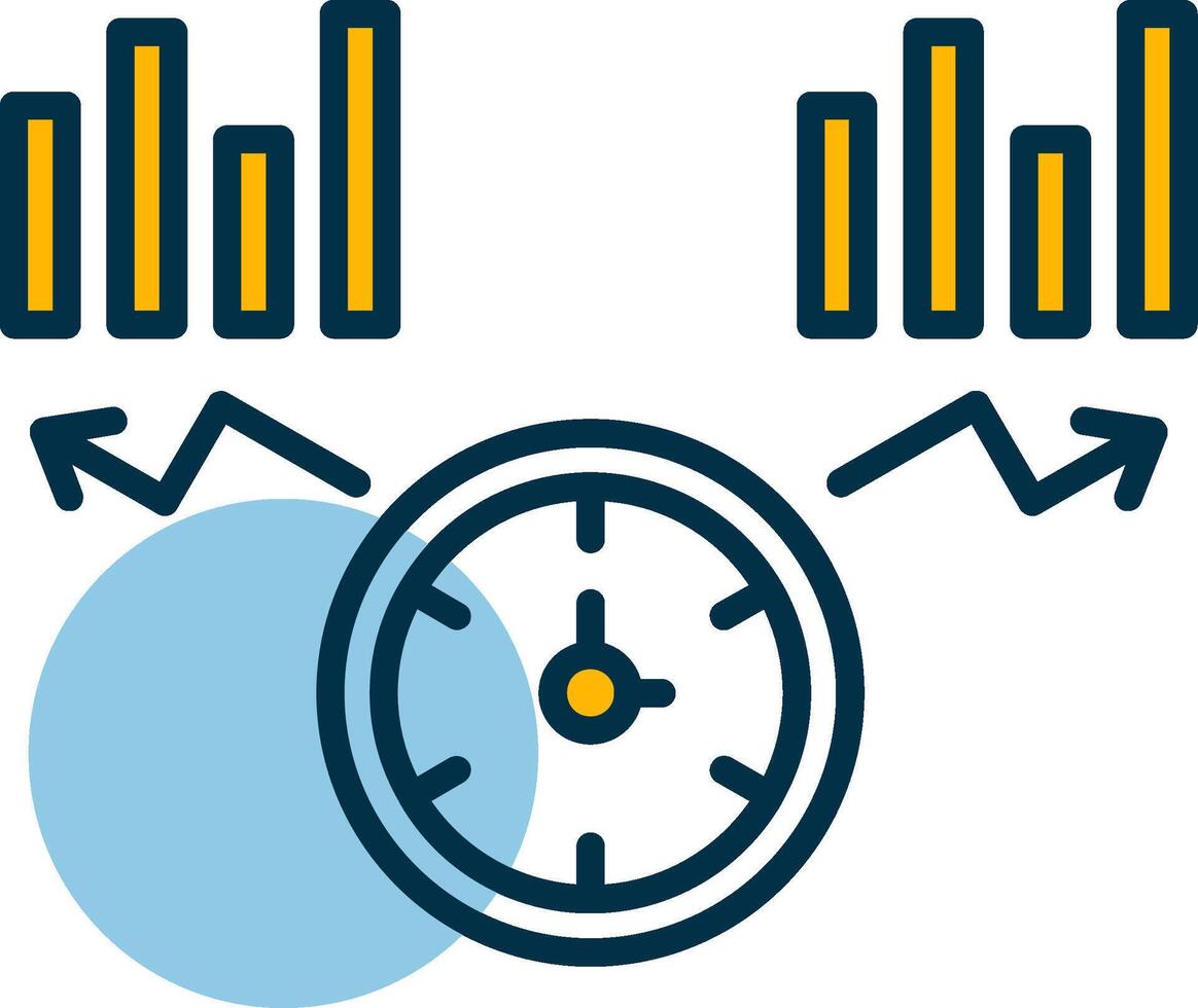 Time To Market Shapes Icon vector