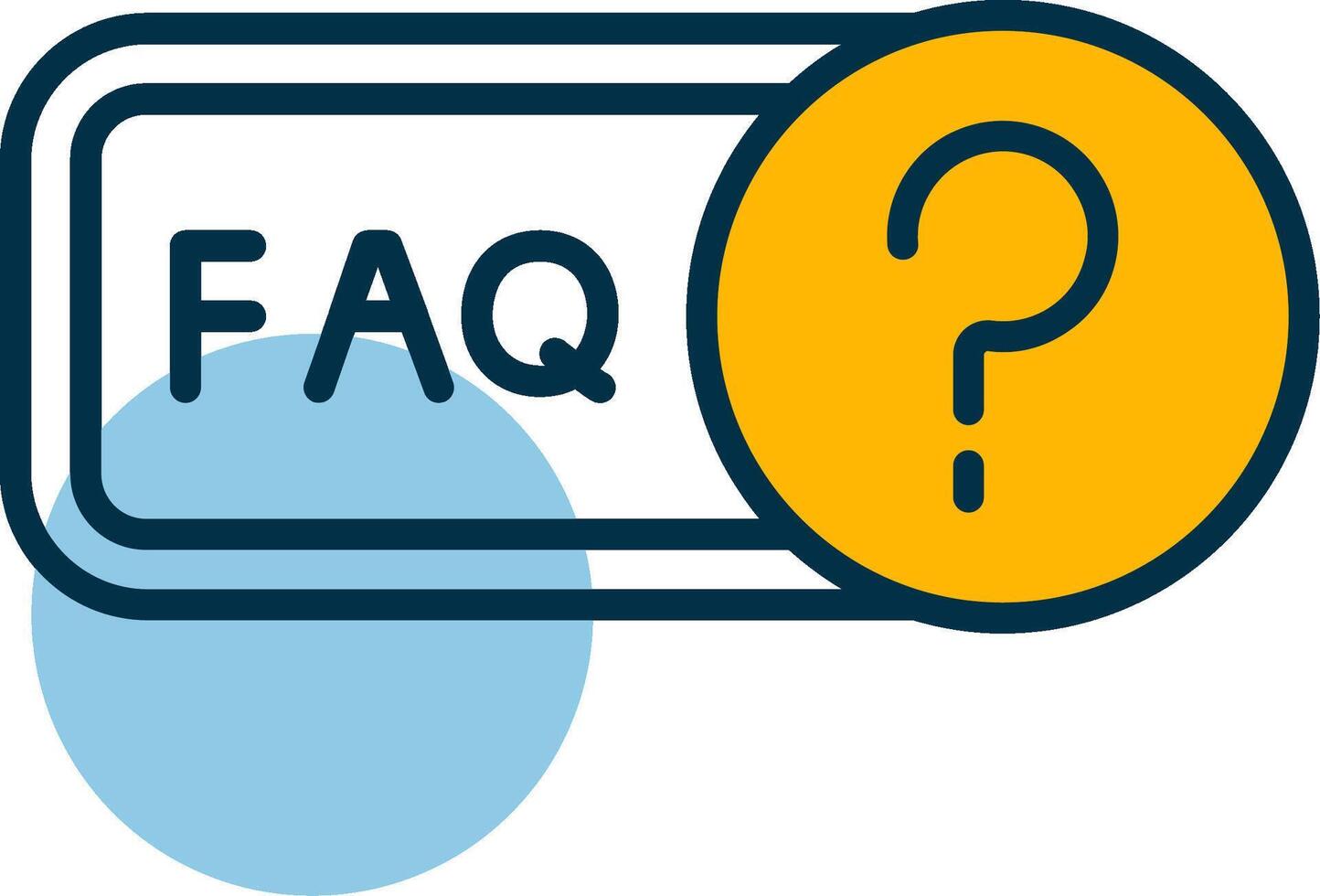 Faq Shapes Icon vector