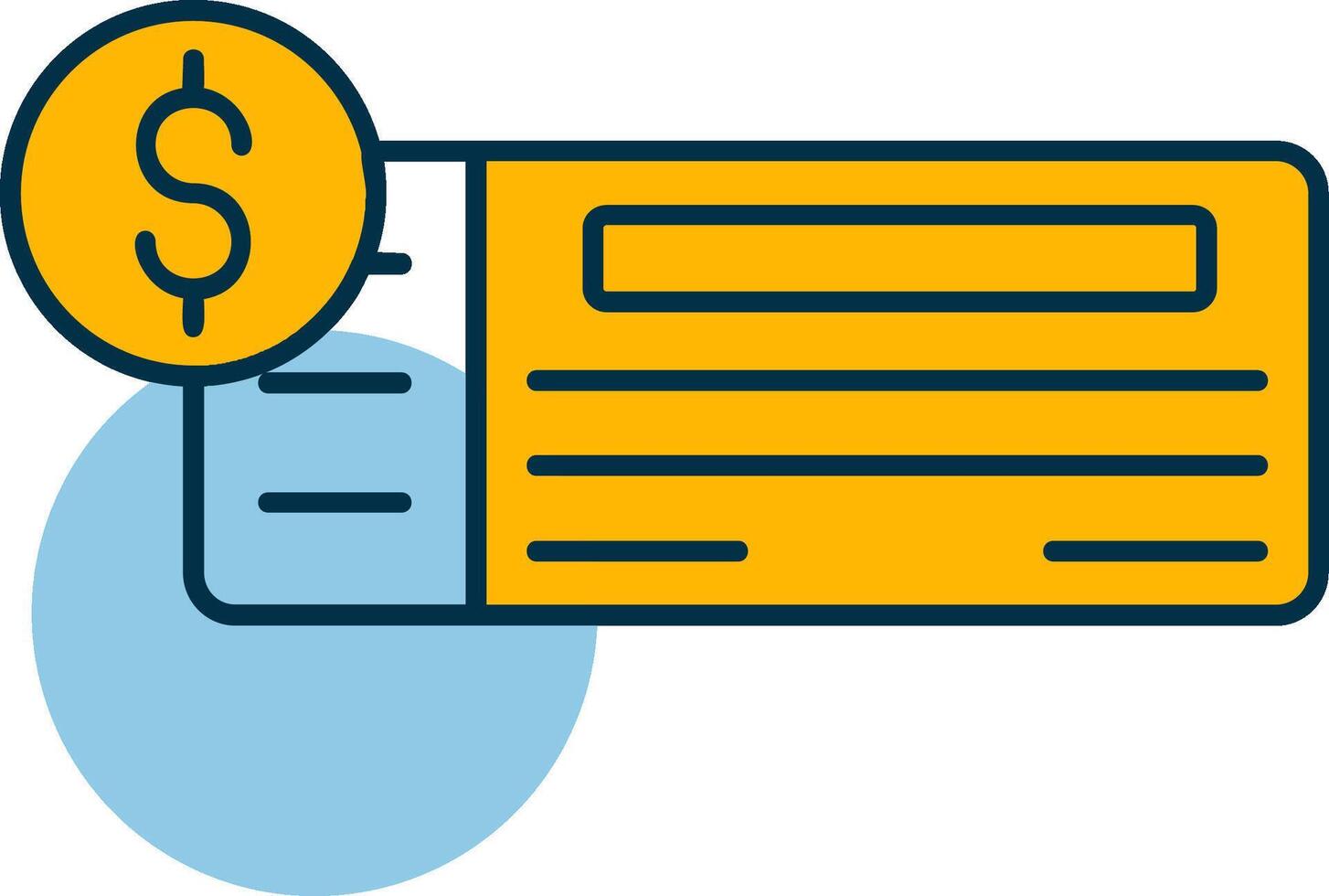 Checkbook Shapes Icon vector