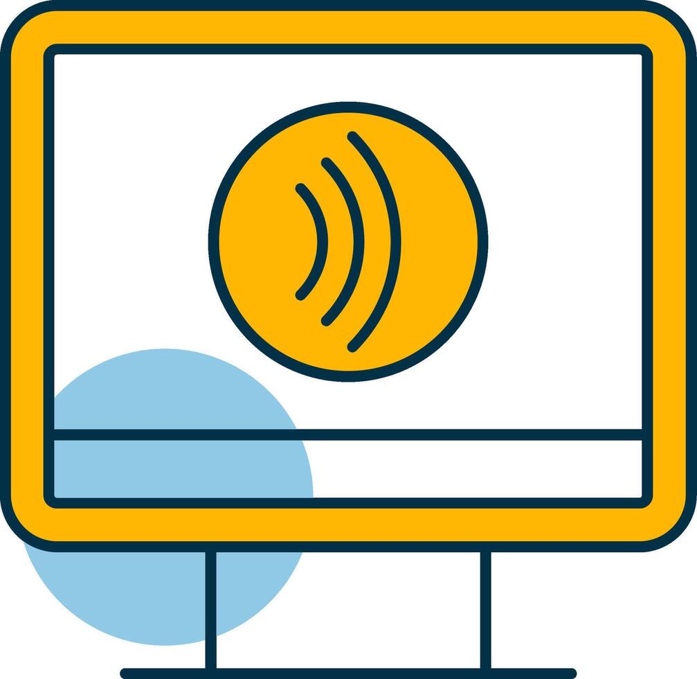 Tap To Pay Shapes Icon vector