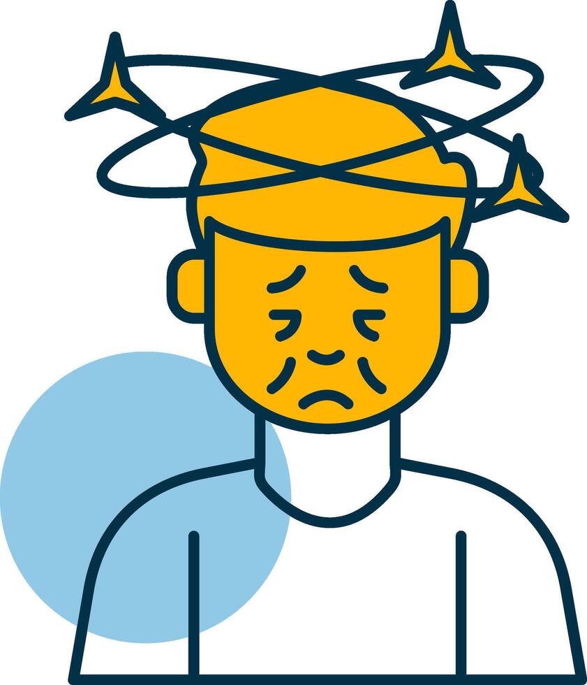 Dizziness Shapes Icon vector