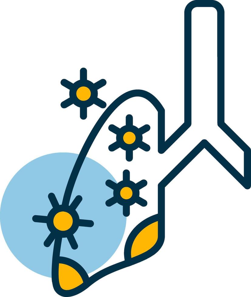 Tuberculosis Germs Shapes Icon vector
