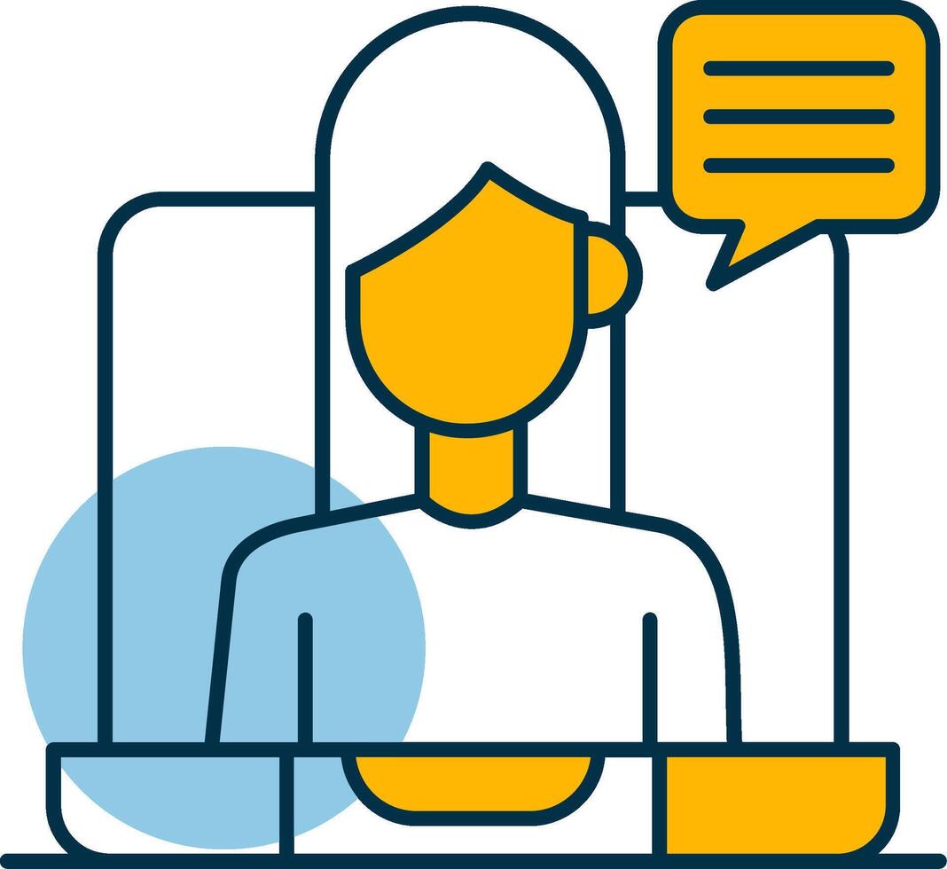 Virtual Meeting Shapes Icon vector