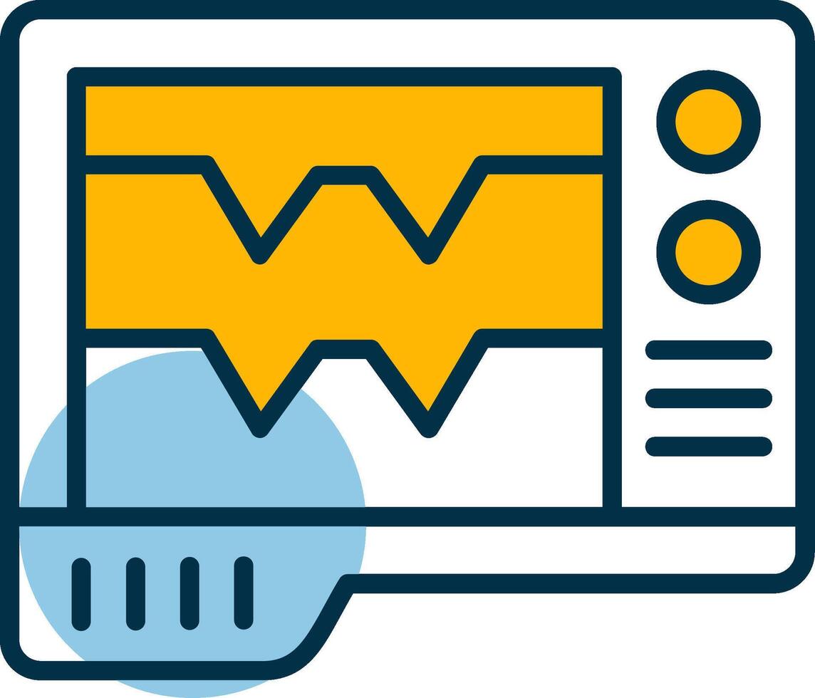 Ecg Shapes Icon vector