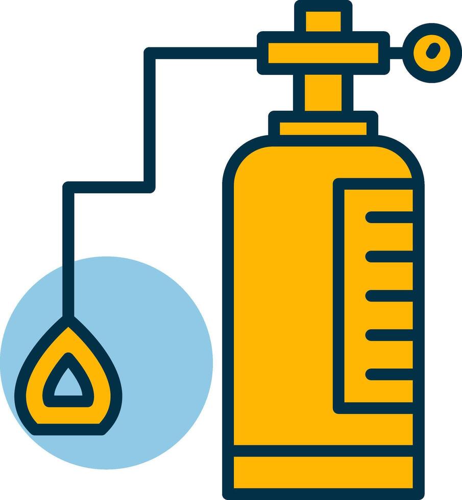 Oxygen Tank Shapes Icon vector
