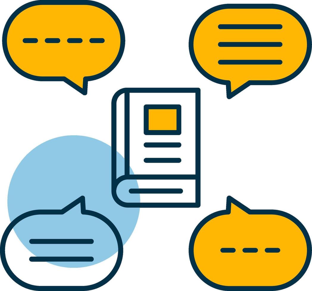 Discussion Group Shapes Icon vector