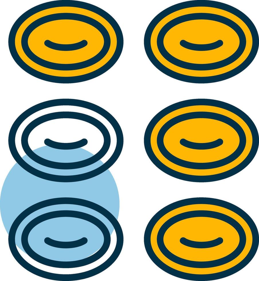 Red Blood Cells Shapes Icon vector