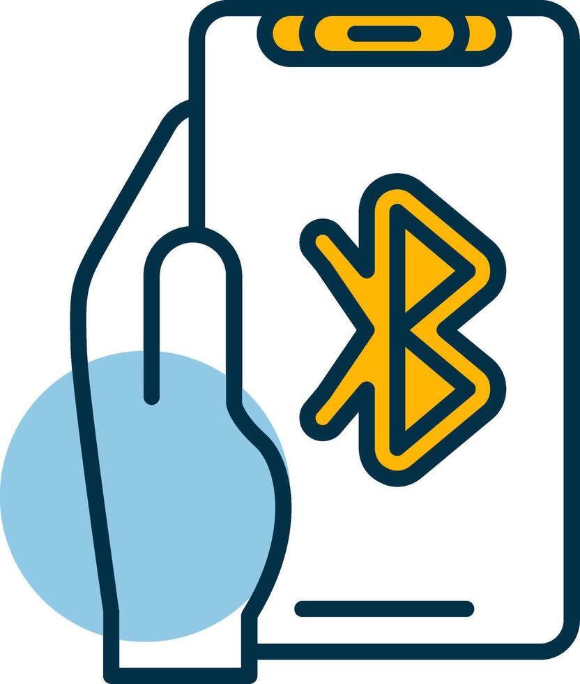Bluetooth Shapes Icon vector