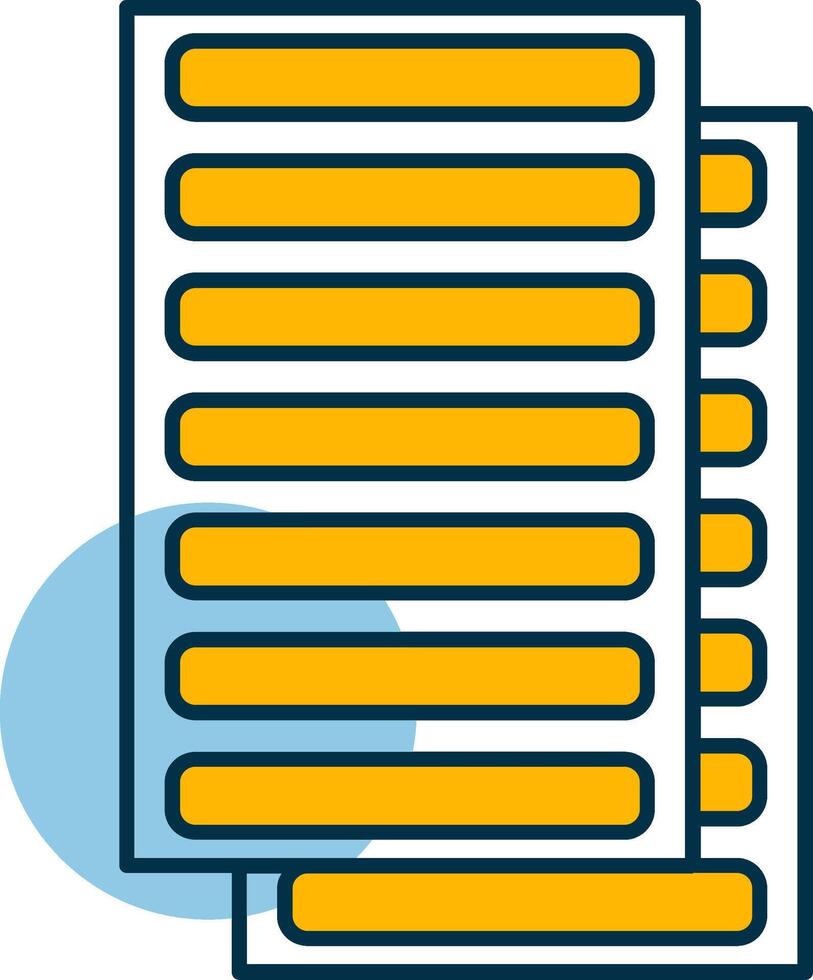 Daily Ledger Shapes Icon vector