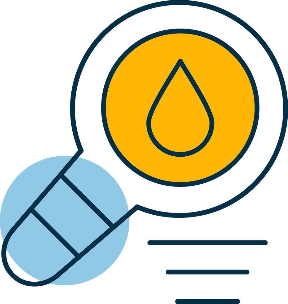 Water Search Shapes Icon vector