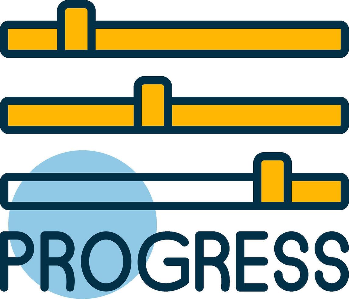Progress Shapes Icon vector