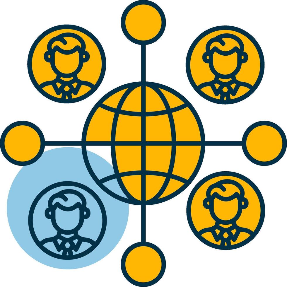 Remote Job Shapes Icon vector