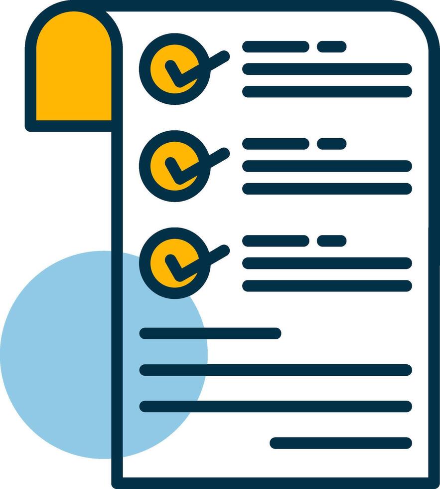 Checklist Shapes Icon vector