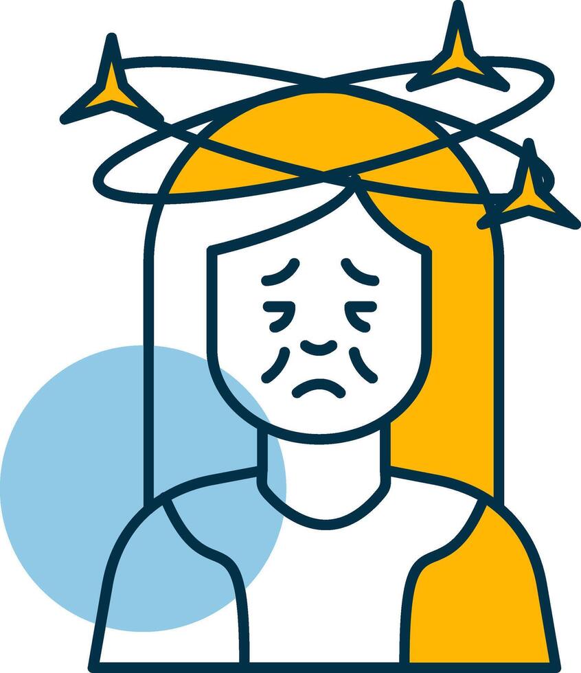 Dizziness Shapes Icon vector