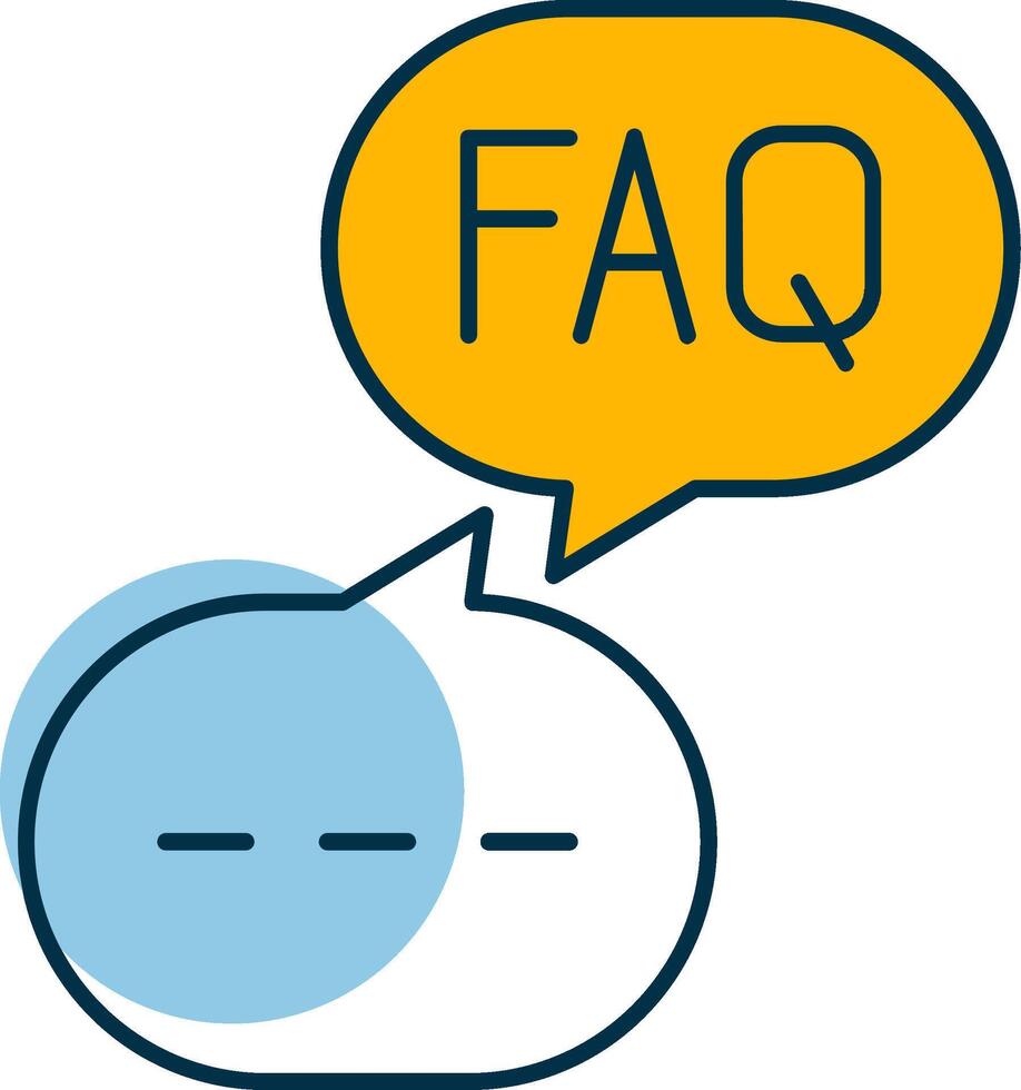 Faq Shapes Icon vector