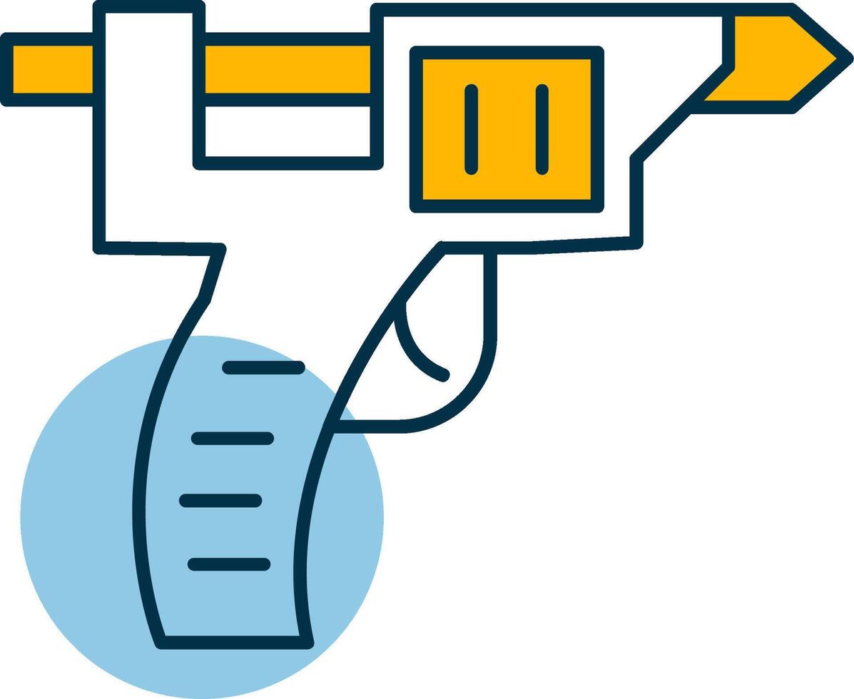 Glue Gun Shapes Icon vector