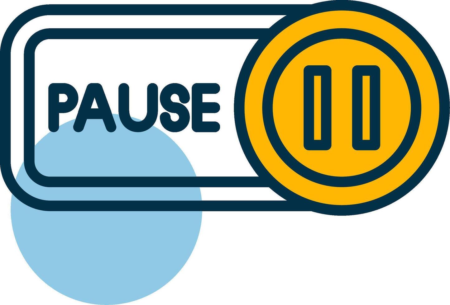 Pause Shapes Icon vector