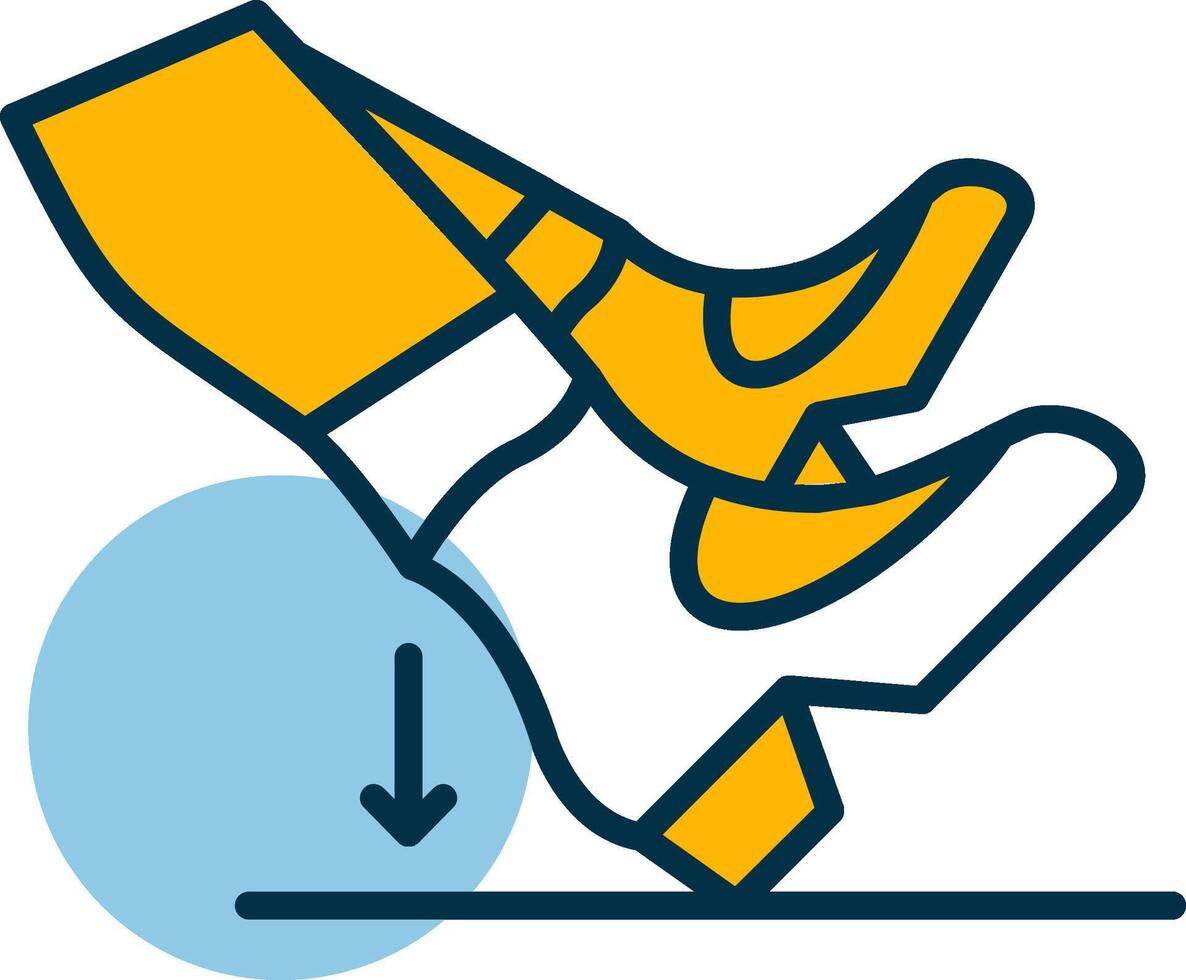 Heel Dig Shapes Icon vector