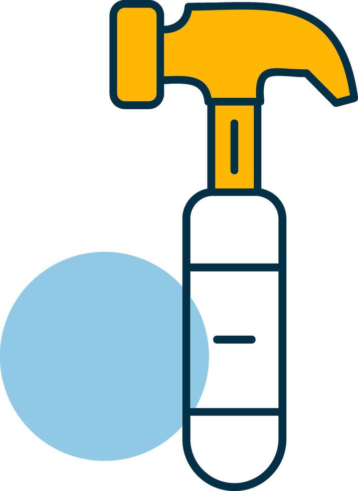 Hammer Shapes Icon vector