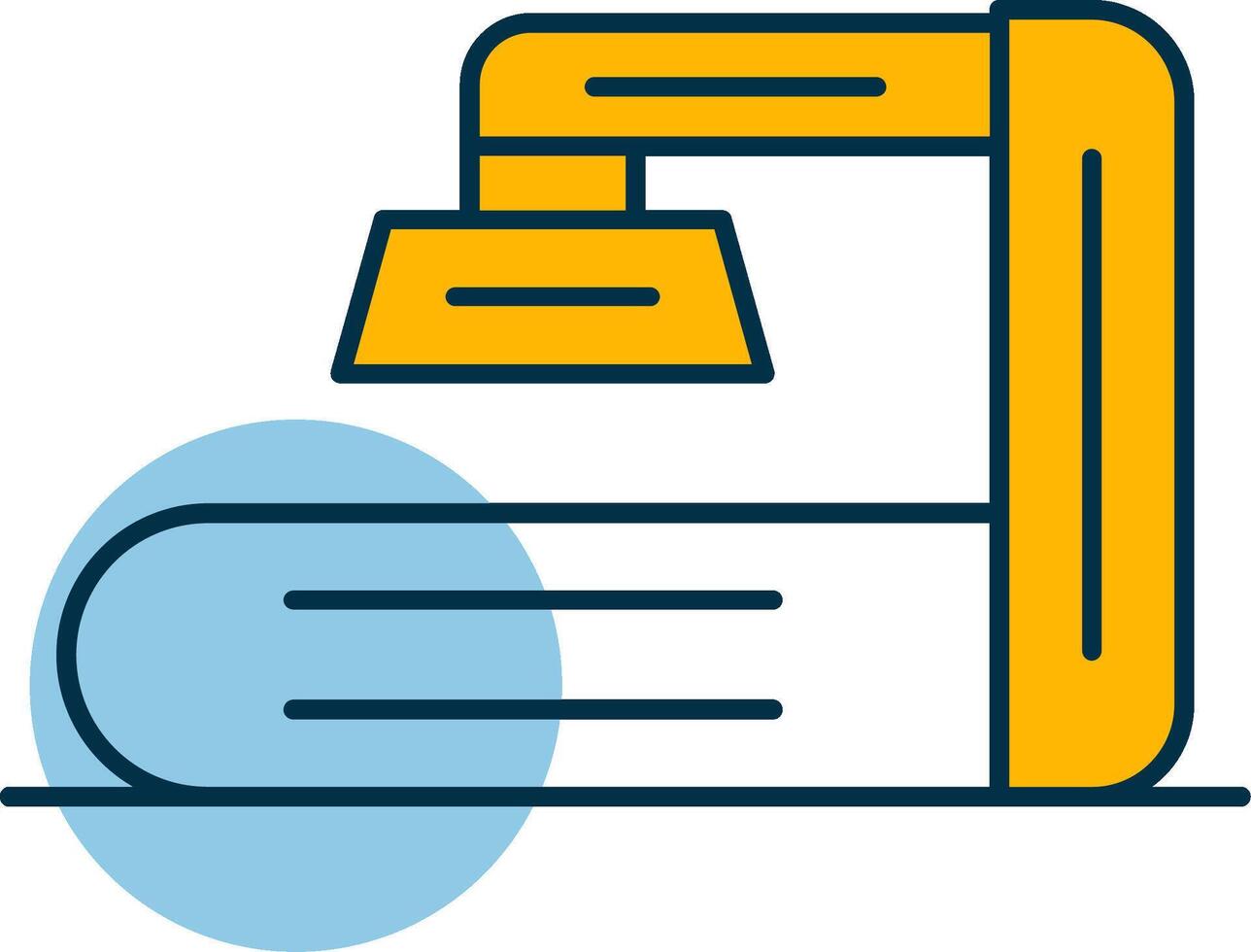 X Ray Scanner Shapes Icon vector