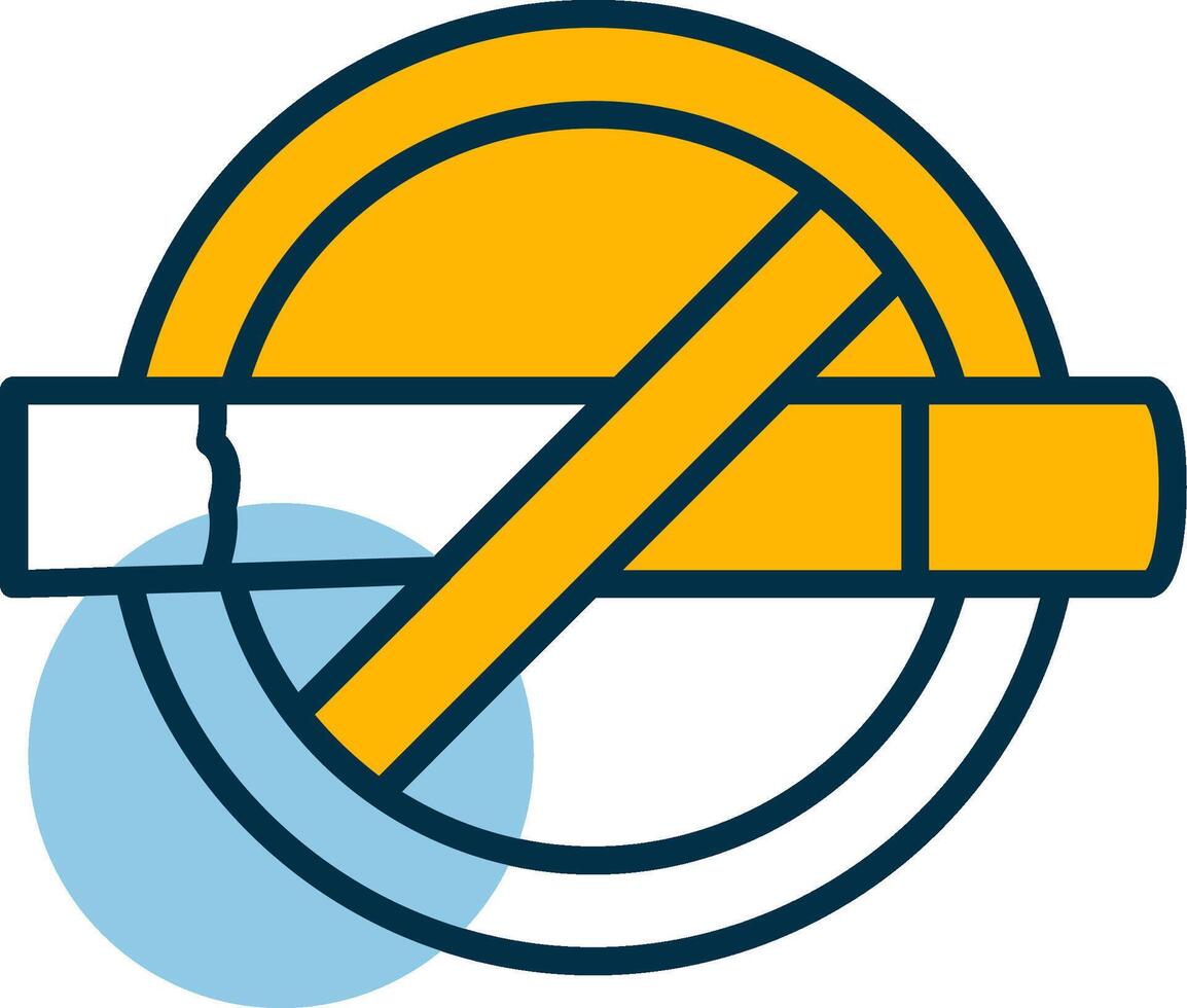 No Smoking Shapes Icon vector