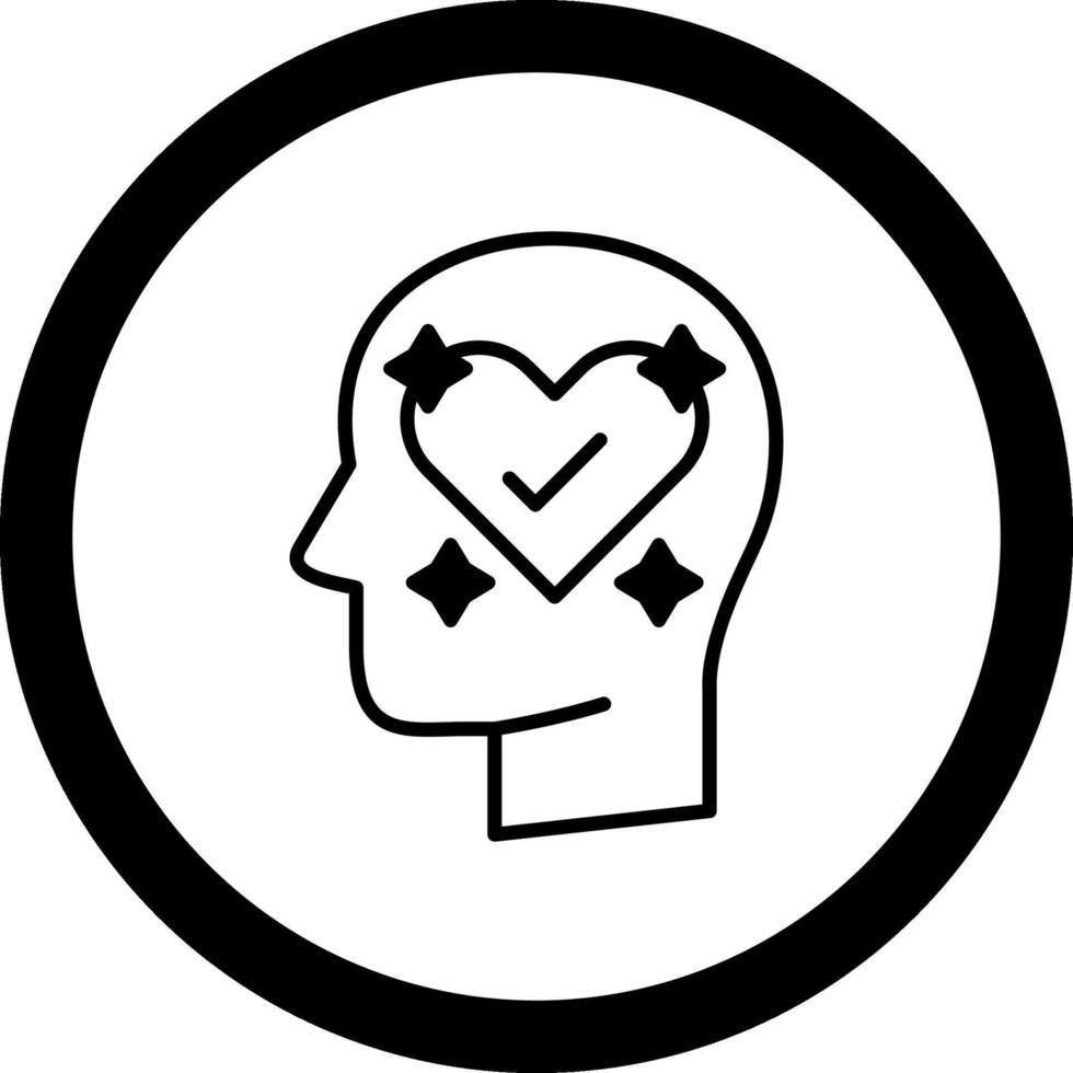 Mental Care Circle Icon vector