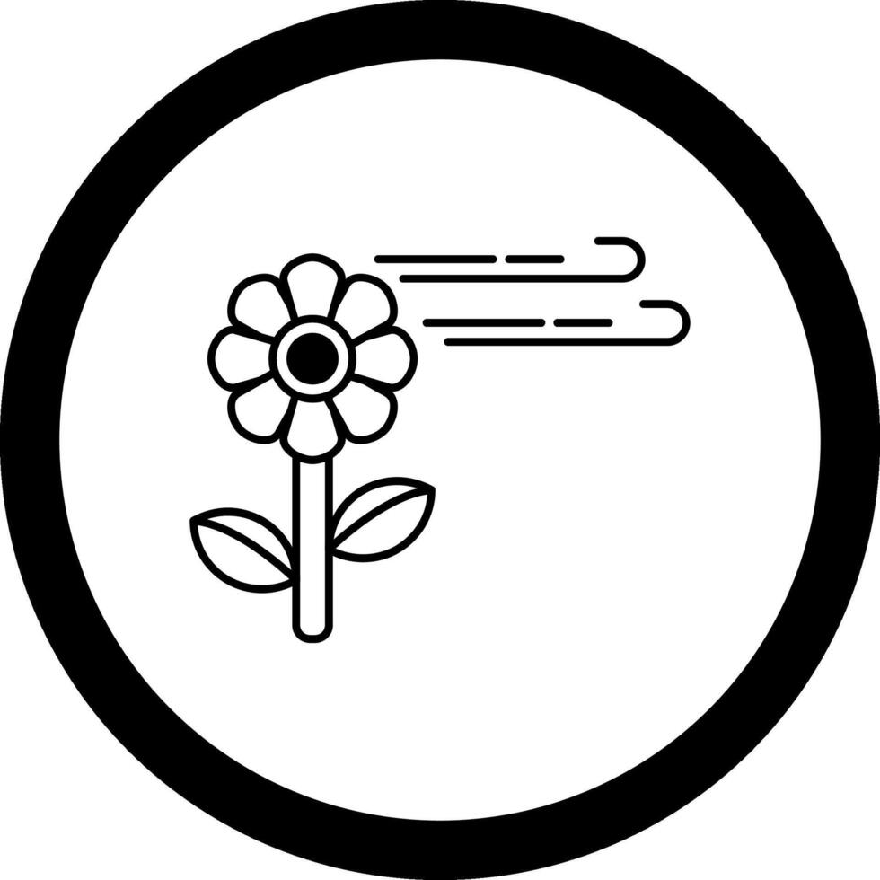 Pollen Allergy Circle Icon vector