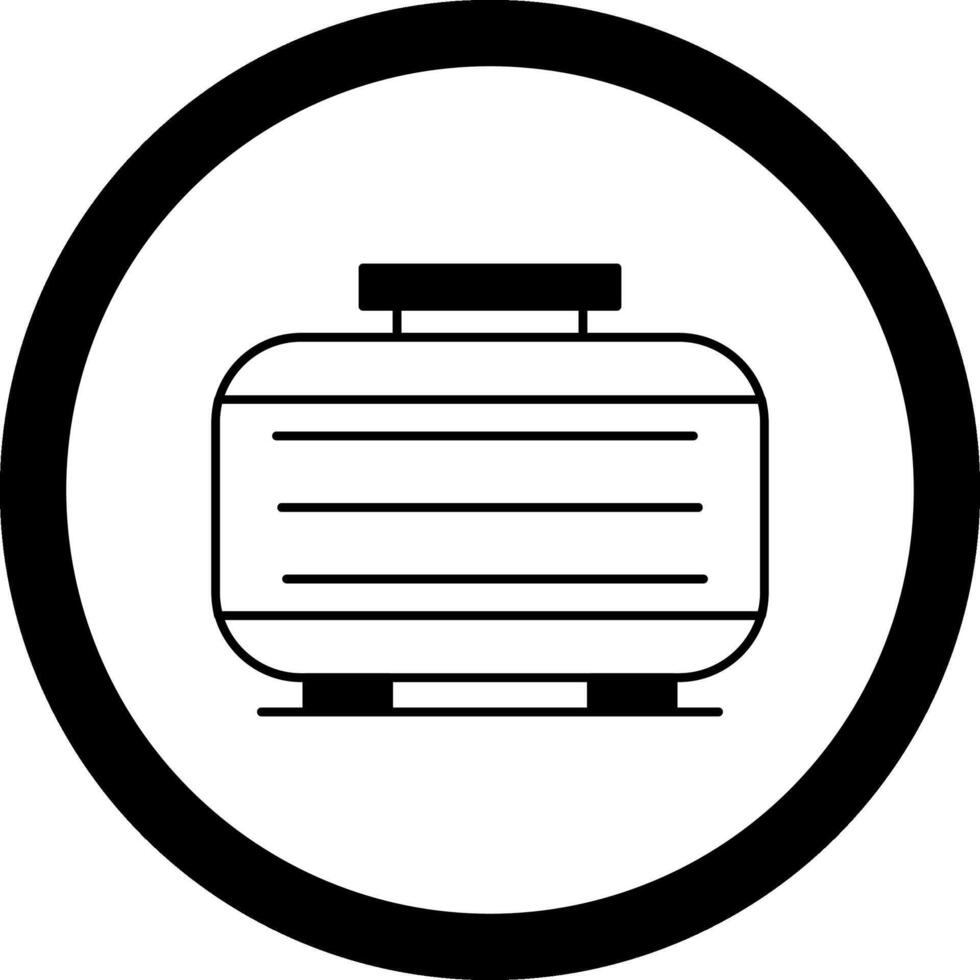 Septic Tank Circle Icon vector